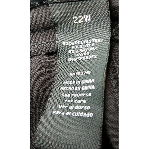 Zac & Rachel Women’s Black Panel Skirt – Size 22W – Zip & Button Closure - Picture 9 of 9